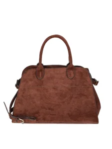 Time and Tru Soft Suede Tote Bag – Classic Chocolate Satchel