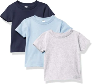 Toddler 7-Pack 100% Cotton Tee Shirts – Soft Crew Neck Sizes 2-7T