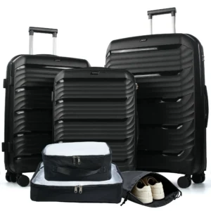 Travelhouse 3 Piece Hardside Luggage Set – Lightweight with Spinner Wheels