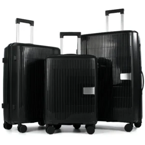 Travelhouse 3 Piece Hardside Luggage Set – Lightweight with Spinner Wheels