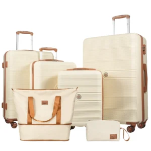 Travelhouse 6-Piece Hardshell Luggage Set – Lightweight with TSA Locks