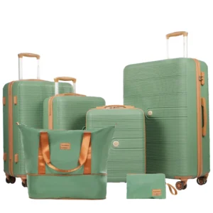 Travelhouse 6-Piece Hardshell Luggage Set – Lightweight with TSA Locks