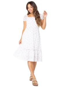 TT Puff Sleeve Midi Dress – Flattering Everyday Style