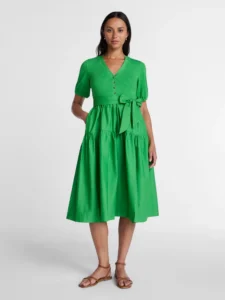 TT Puff Sleeve Midi Dress – Flattering Everyday Style