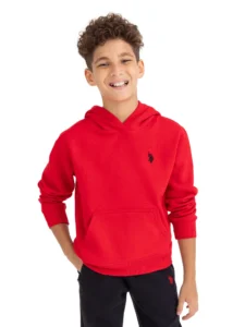 U.S. Polo Assn Boys Fleece Pullover Hoodie – Sizes 4-18