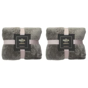VALSEEL Soft Warm Plaid Fleece Blanket – Thick & Breathable