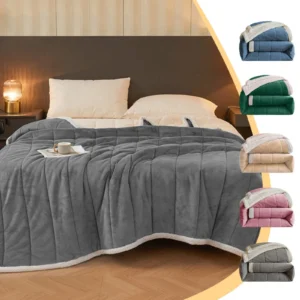 VALSEEL Soft Warm Plaid Fleece Blanket – Thick & Breathable
