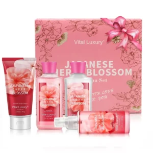 Vital Luxury Japanese Cherry Blossom Gift Set – Body Lotion, Shower Gel & Mist