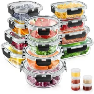 Vtopmart 34pc Glass Food Storage Containers – Meal Prep Set