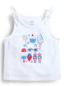 Way to Celebrate Toddler Girl Americana Tank Sizes 12M 5T