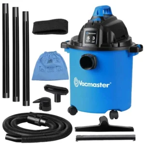 Wet Dry Vacuum Cleaner 5 Gallon 1800W 6 HP Peak Stainless Steel Shop Vacuum Wet and Dry with Filter and Attachments for House Garage Workshop Car
