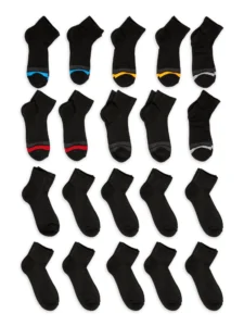 Wonder Nation 20-Pack Baby Toddler Ankle Socks – Sizes 0M-5T