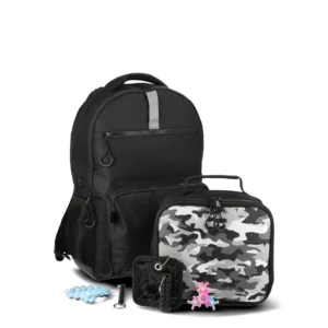 Wonder Nation Boys 17 Backpack Fossil Garden By Accessory Innovations Black
