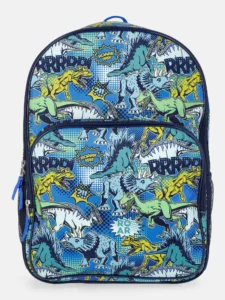 Wonder Nation Boys 17 Backpack Fossil Garden By Accessory Innovations Black