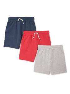 Wonder Nation Boys Knit Shorts – Comfortable Cotton Blend for Active Kids