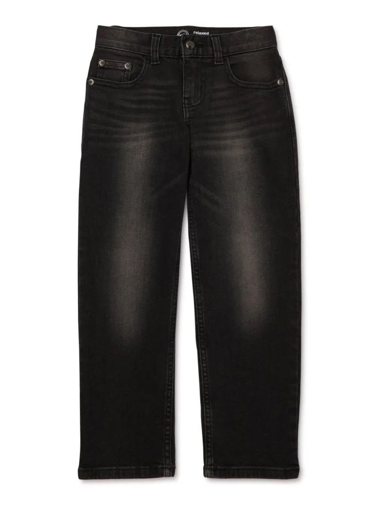 Wonder Nation Boys Relaxed Denim Jeans Sizes 4 16 Slim Husky