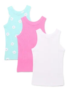 Wonder Nation Girls Kid Tough Ribbed Tank Top – Sizes 4-18 Plus
