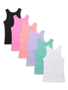 Wonder Nation Girls Kid Tough Ribbed Tank Top – Sizes 4-18 Plus