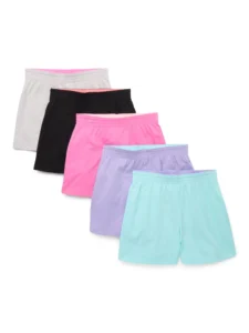 Wonder Nation Girls Kid Tough Shorts 3 Pack Sizes 4 18 and Plus