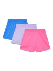 Wonder Nation Girls Kid Tough Shorts 3 Pack – Sizes 4-18 & Plus