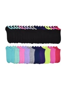 Wonder Nation Girls No Show Socks 20 Pack Sizes S 6 10 5 L 4 10