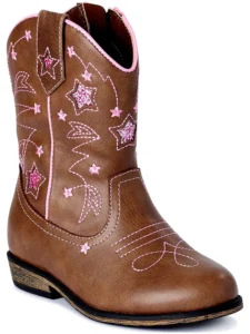 Wonder Nation Toddler Big Girls Western Cowgirl Boot