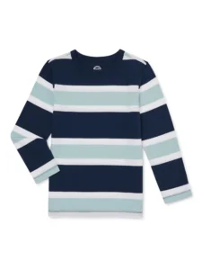 Wonder Nation Toddler Boy Stripe Tee – Soft Cotton, Budget-Friendly
