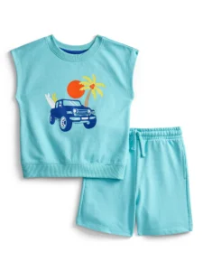 Wonder Nation Toddler Boy Tank & Shorts Set – Fun Graphic Tee