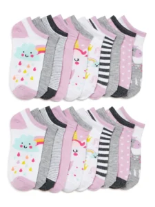 Wonder No Show Socks 20-Pack Girls – Soft & Breathable