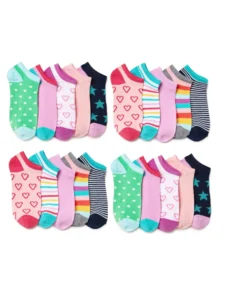 Wonder No Show Socks 20-Pack Girls – Soft & Breathable