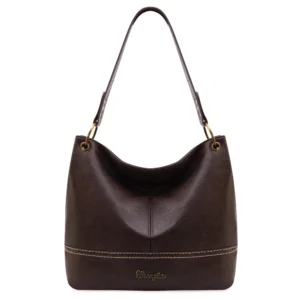 Wrangler Two-Tone Leather Hobo Bag – Versatile Shoulder Tote