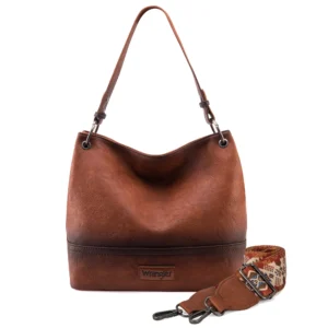 Wrangler Two-Tone Leather Hobo Bag – Versatile Shoulder Tote