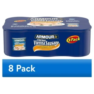 Armour Chicken Vienna Sausage, 7g Protein, 6-Pack Cans