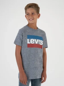 Levi’s Signature Boys Short Sleeve Pocket Tee – Sizes 4-18, Classic Fit
