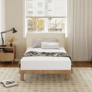 MLILY Ego White Twin Mattress in a Box 6 inch Memory Foam Mattress Medium Firm