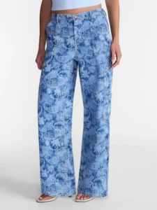 No Boundaries Wide Leg Cargo Pants, 31” Inseam, Women’s