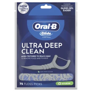 Oral-B Glide Ultra Deep Clean Floss Picks – 150 Count, Mint