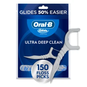Oral-B Glide Ultra Deep Clean Floss Picks – 150 Count, Mint