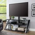 Whalen Xavier 3 in 1 Television Stand for TVs up to 70 Black