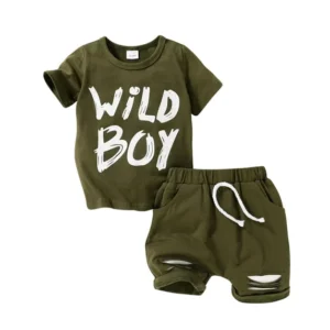 Younger Tree Baby Boy Summer 2-Piece Outfit Set – Sizes 9M-4T