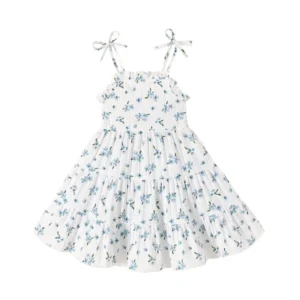 Younger Tree Baby Girl Dress Outfits Kid Sleeveless Sling Princess Beach Dresses Summer Clothes for 2 3T