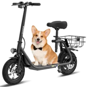 ZDZA Electric Scooter – 650W, 35 Mile Range, Seat & Basket